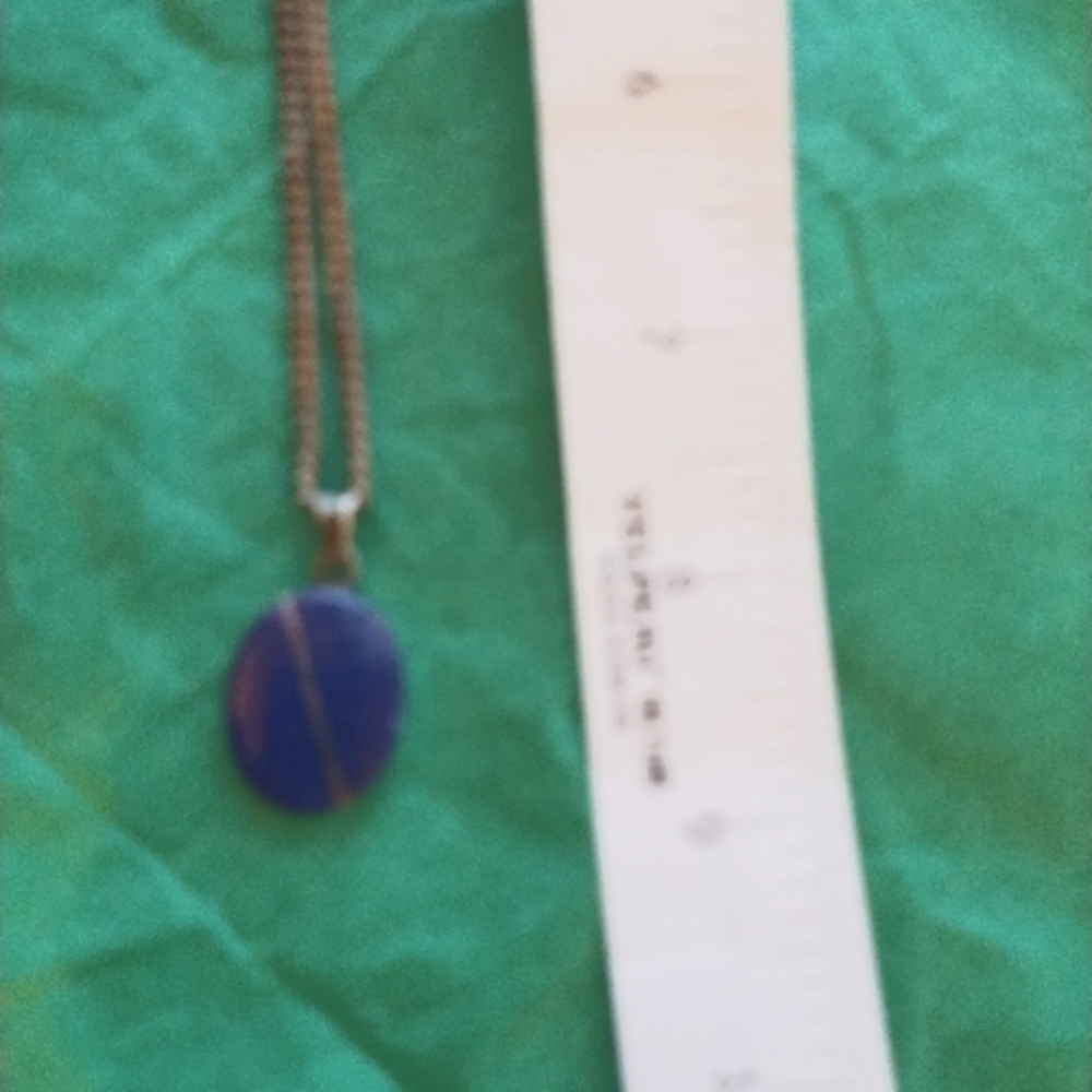 Sterling Silver Lapis Lazuli pendant necklace